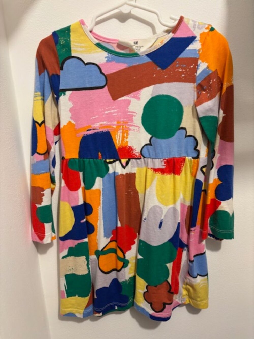 Girls H&M Watercolor Dress Size 5T